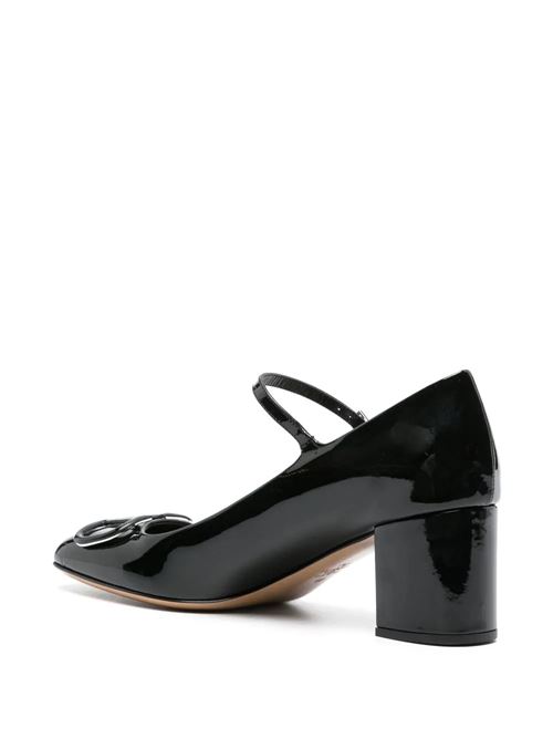 black calf leather patent finish VLogo Signature Valentino Garavani | 4W2S0IA4TMK0NO